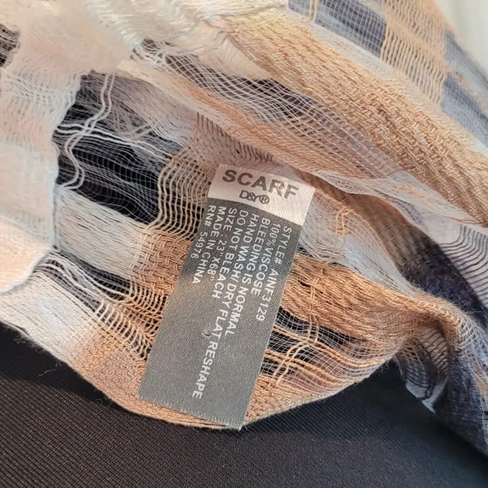 Infinity Scarf 100% Viscose Neutral Beige Gray Pink Minimalist Boho Soft Layer